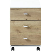 Germania Schedario e Ruote Altino 40x48,9x56,9cm Rovere Navarra Bianco 426459