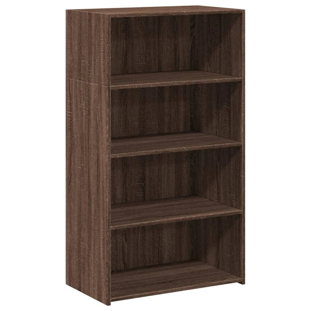 Buffet credenza cassettiera armadio mobile contenitore organizer cucina soggiorno salotto alto 70 x 41 x 124 cm legno ingegnerizzato marrone 02_0033922