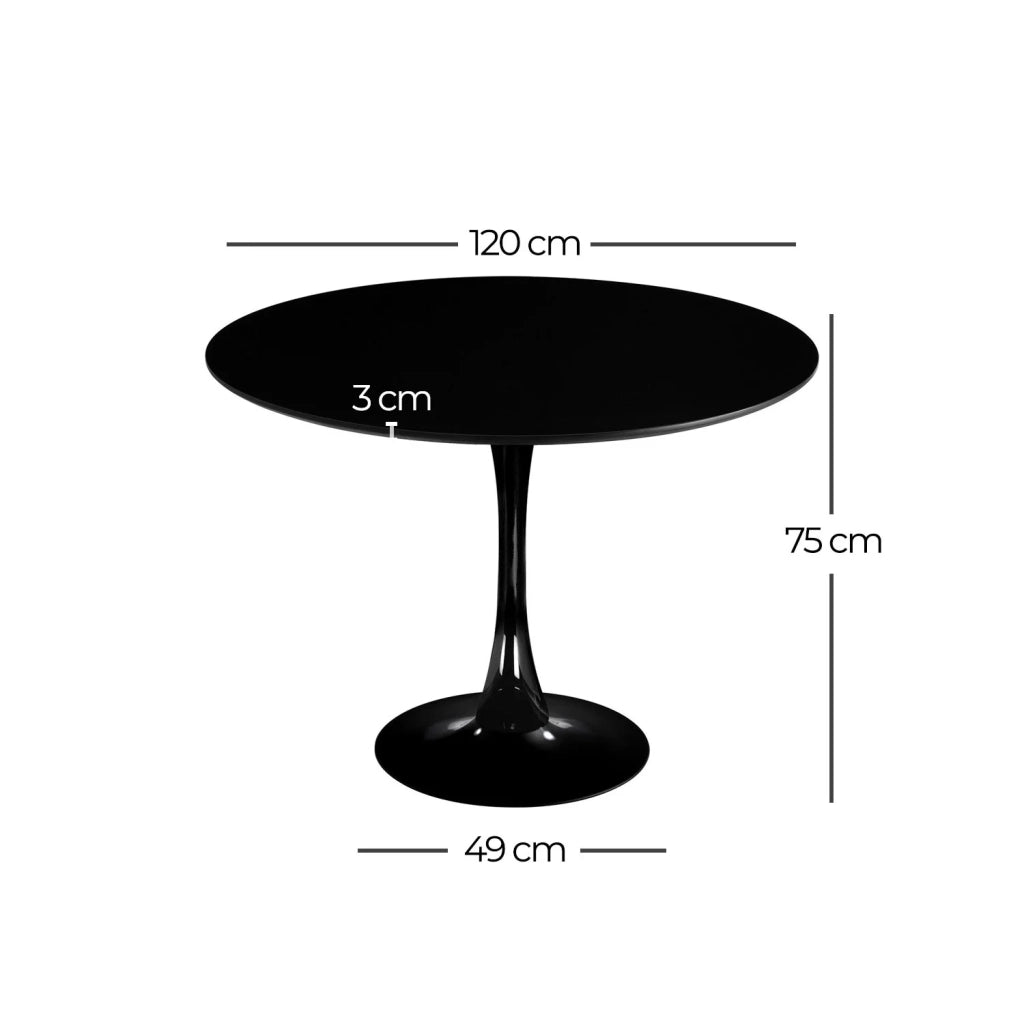 LÚZETE - TAVOLA SAN ANTONI Ø120 CM BIANCO