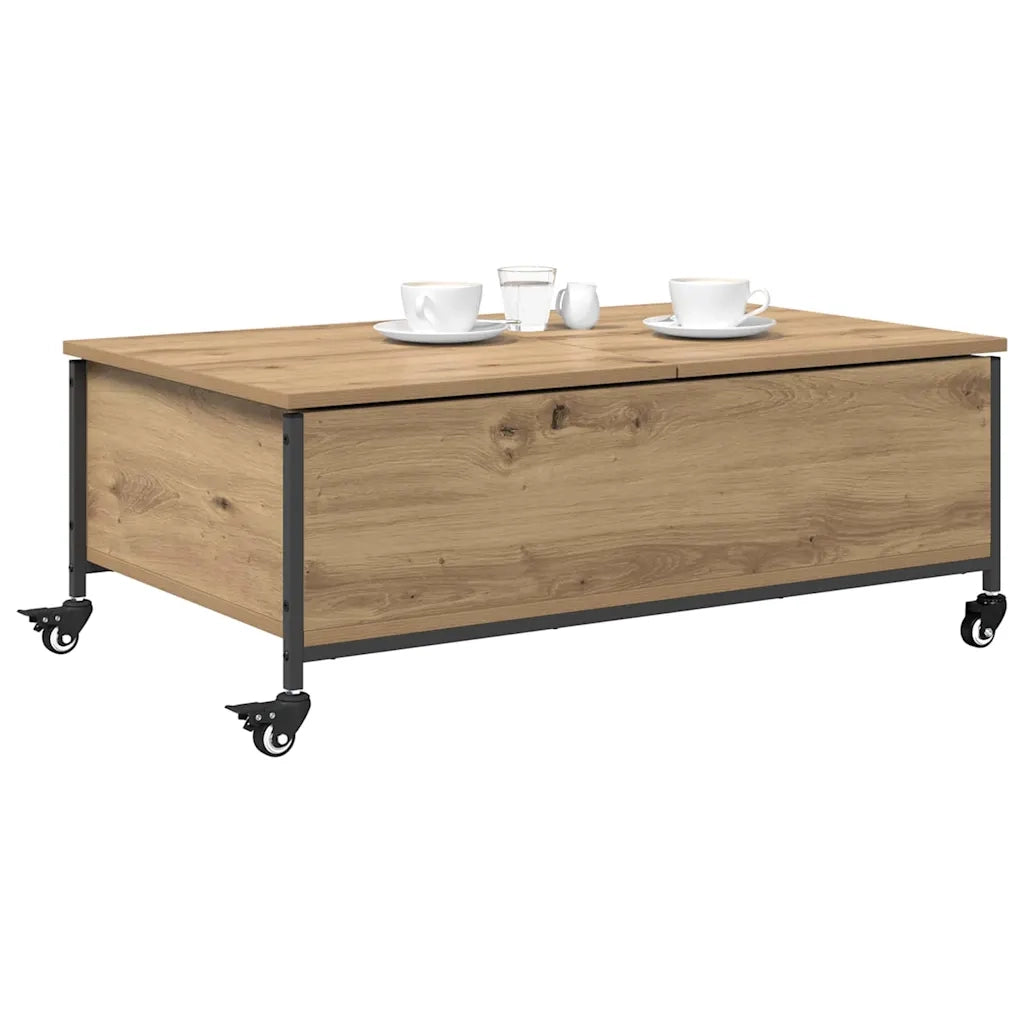 Tavolino da salotto Rovere artigianale 91 x 55 x 32 cm 883002