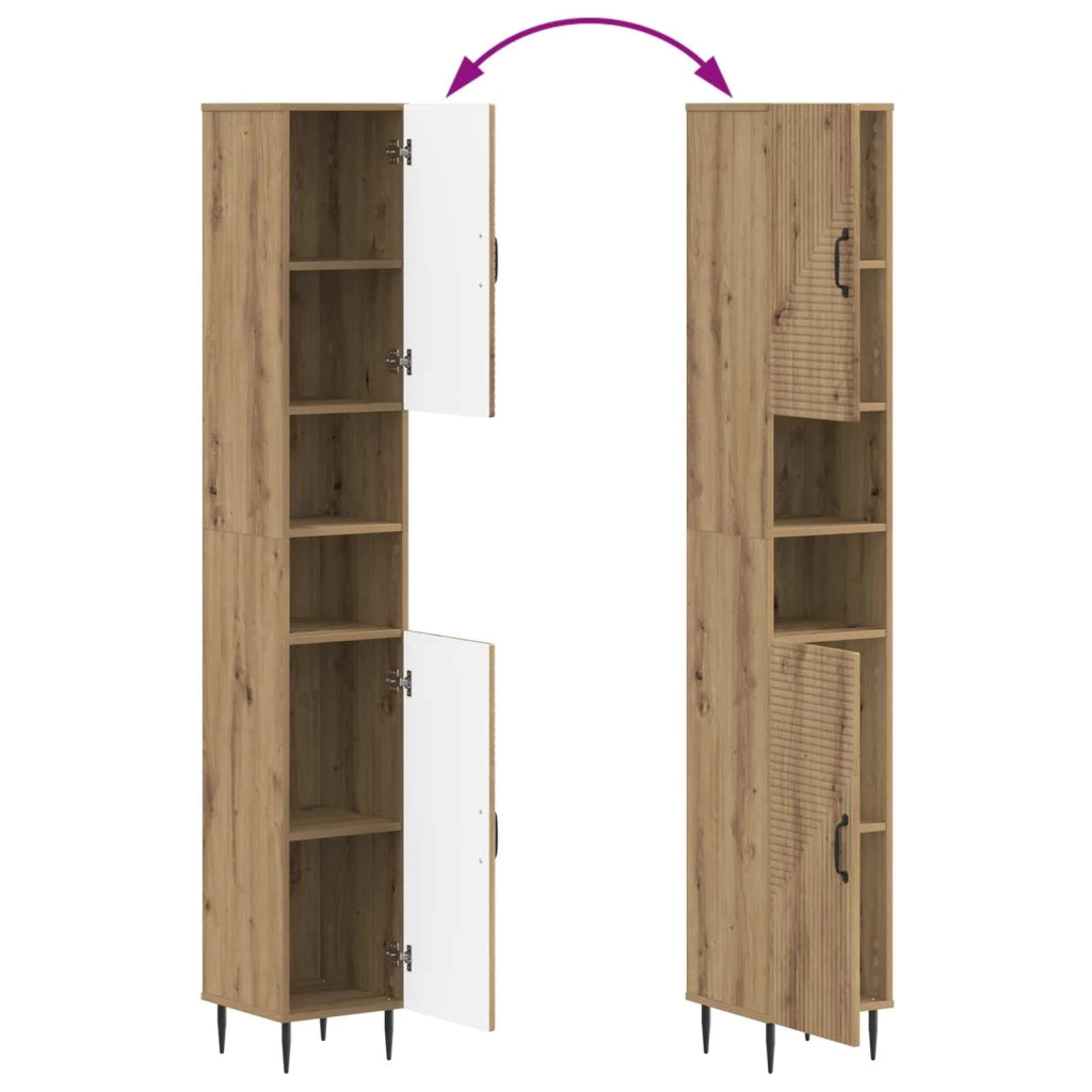 Set di armadietti da bagno in 3 pezzi HAARLEM 3417458