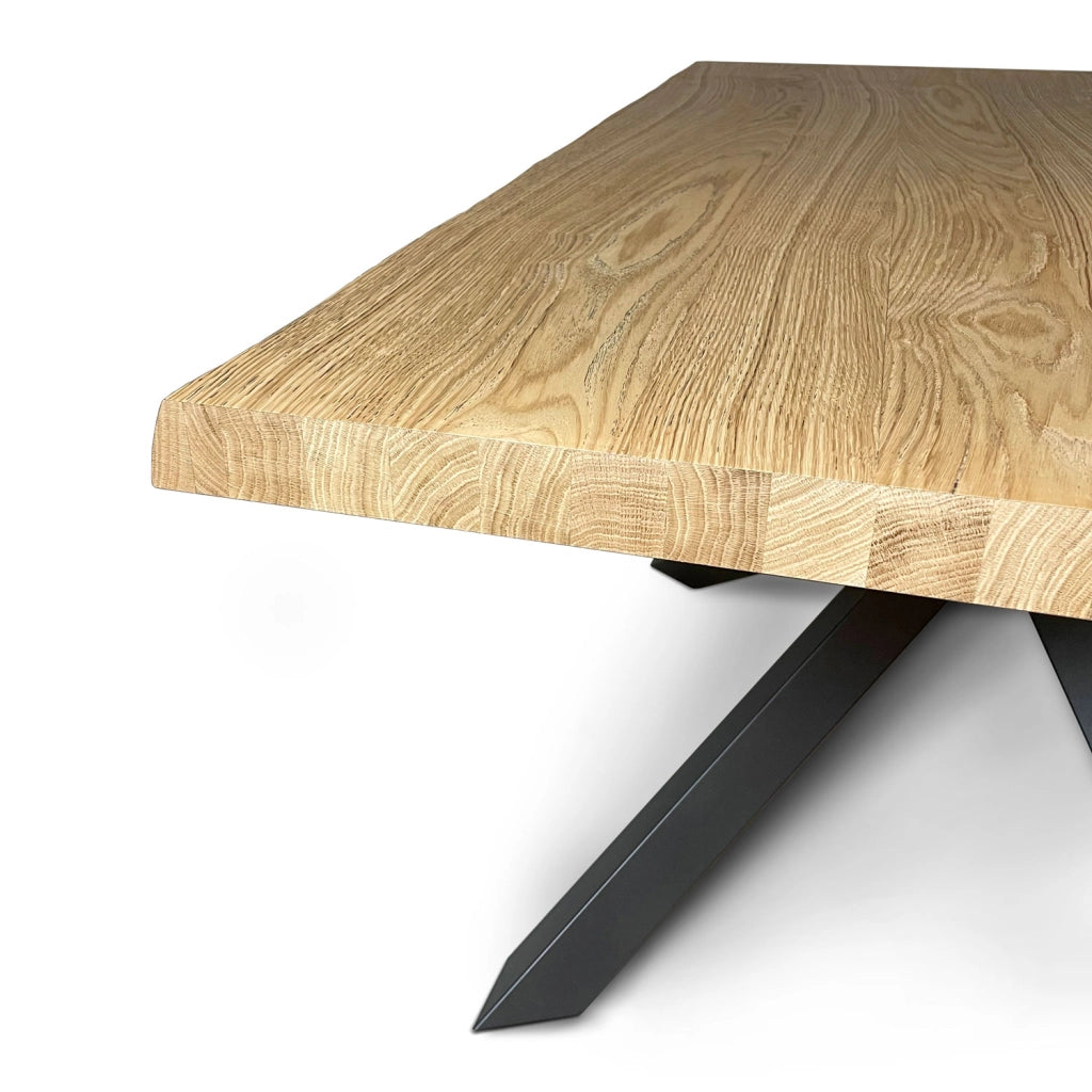 Tavolo Fisso 140x90 cm Versalux Rovere Scortecciato Gambe Antracite
