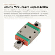 Lineare Glijrail 7 mm - Miniatuur Dragente Stante Railgeleider - Glijblok 40 mm - Alta Precisione - Classe di Precisione H - Peso 19 g - Lineare Geleider