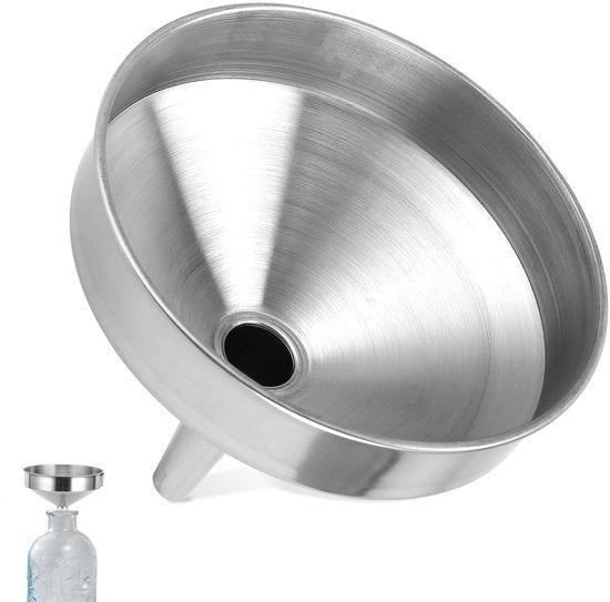Collettori RVS - Collettori Grande - Collettori con Filtro - Collettori per Olio - Collettori per Spezie - Adatti per Liquidi e Polveri - Collettori da Cucina
