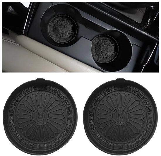 Accessori universali per auto 2 pezzi - Sostegni antiscivolo - Sostegni in silicone - Accessori per auto universali - Per tutti i veicoli - Nero