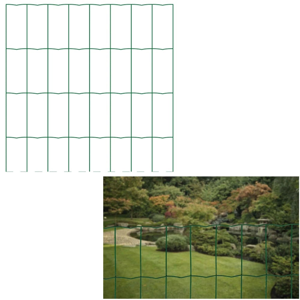 Rete elettrosaldata zincata plastificata maglia mm 100x50 altezza 80 cm rotolo da 25 metri