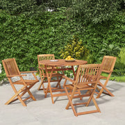 Set da Pranzo per Giardino 5 pz in Legno Massello di Acaciacod mxl 77275