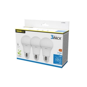NOVA LAMPADA LED CLASSIC E27 11W 6500K PZ.3- 1,0 confezione