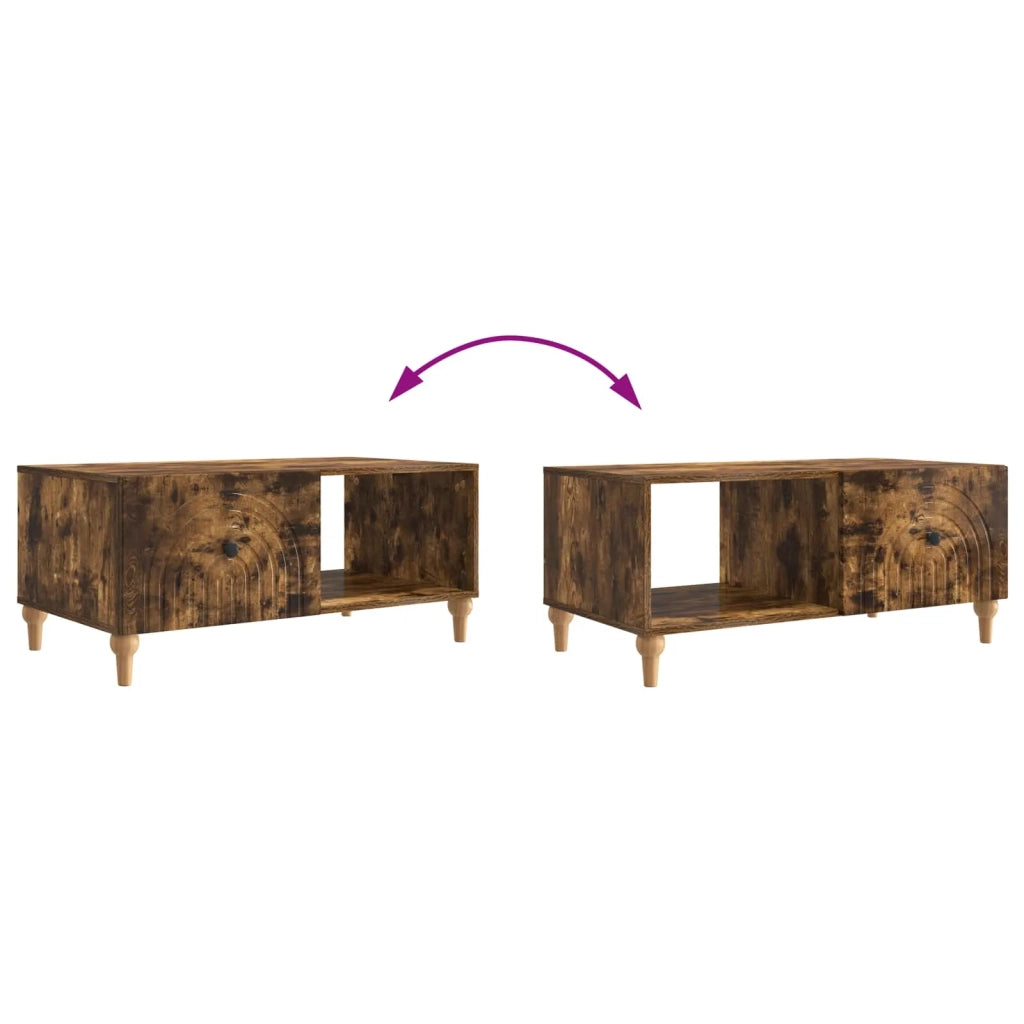 Tavolino da salotto Rovere Fumo 90 x 50 x 40 cm 894270