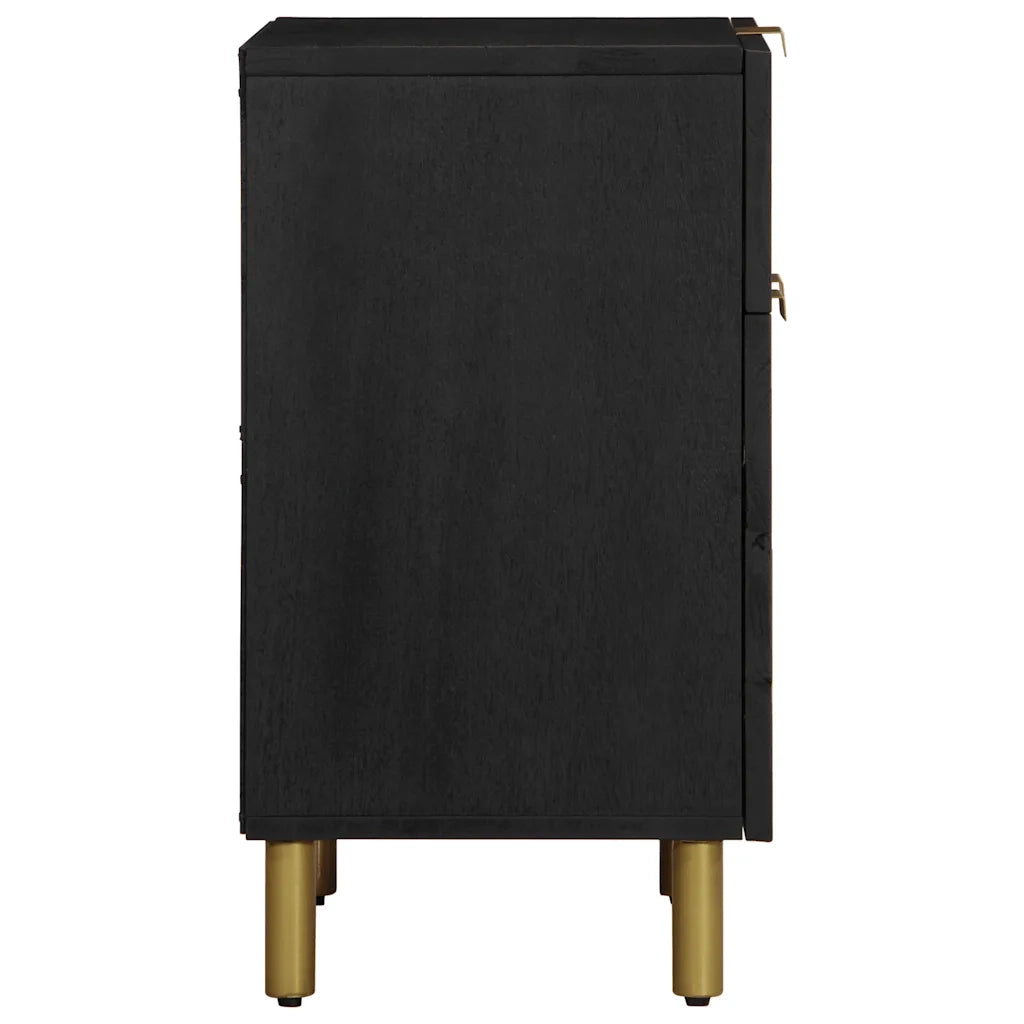 Comodino Nero 50x33x60 cm in Legno Multistrato 4017659