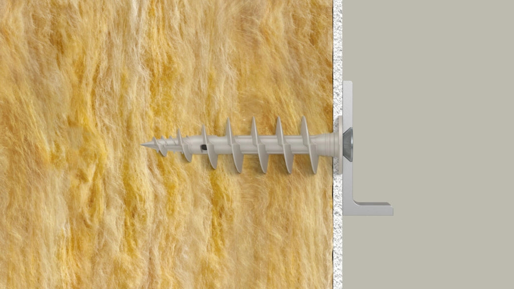 Tassello per Pannelli Isolanti Ø Foro 18 Lungh. Fischer Fid 50 Pezzi 50 mm