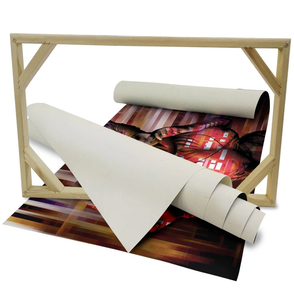 BEING Abstraction - Quadro Canvas su telaio in legno Misura: 100x70 cm