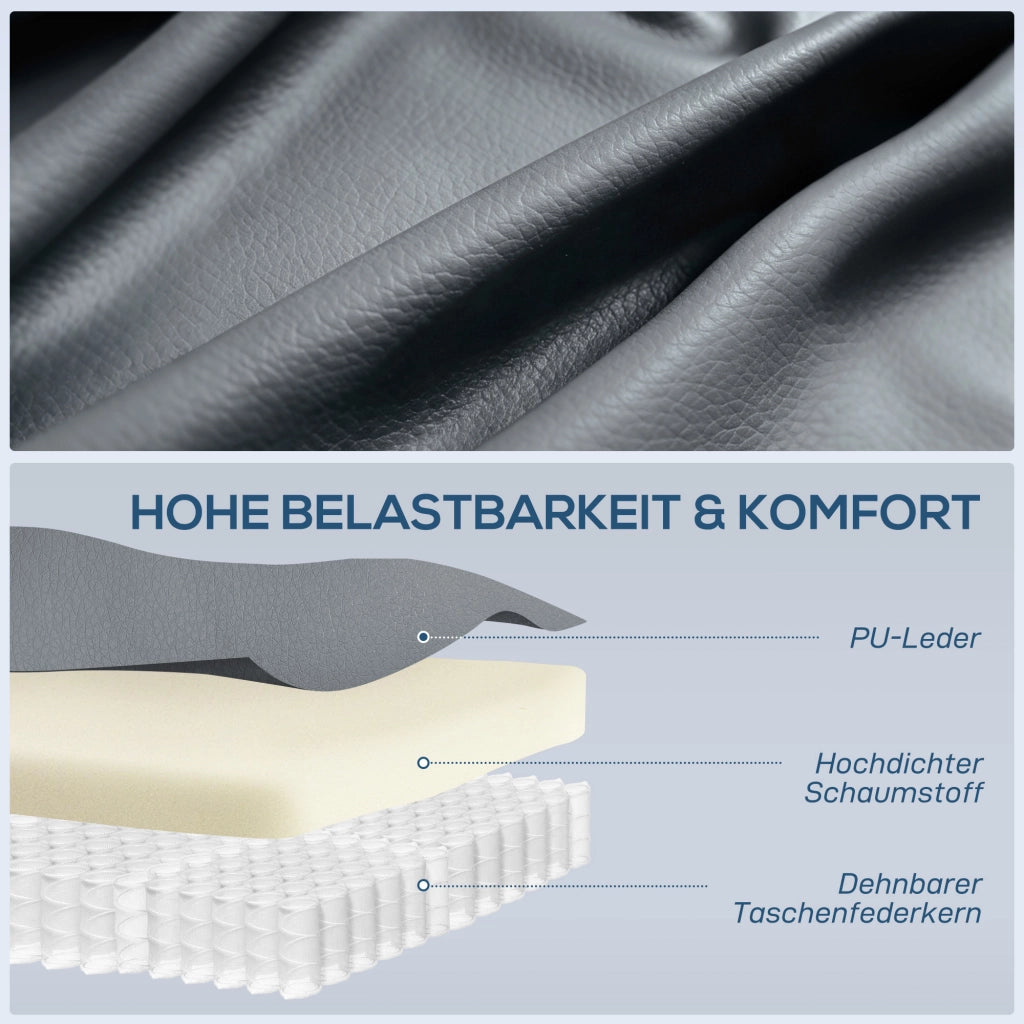 Poltrona relax massaggiante elettrica reclinabile con funzione dondolo e riscaldamento ¨C Xylo ¨C grigio chiaro