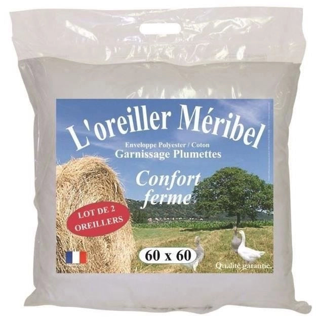 DODO Set di 2 cuscini Plumette MERIBEL 60x60cm