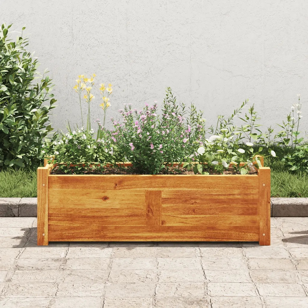 Fioriere | Cassetta per fiori | Letto Rialzato da Giardino in Legno di Acacia 76x27,6x25 cm