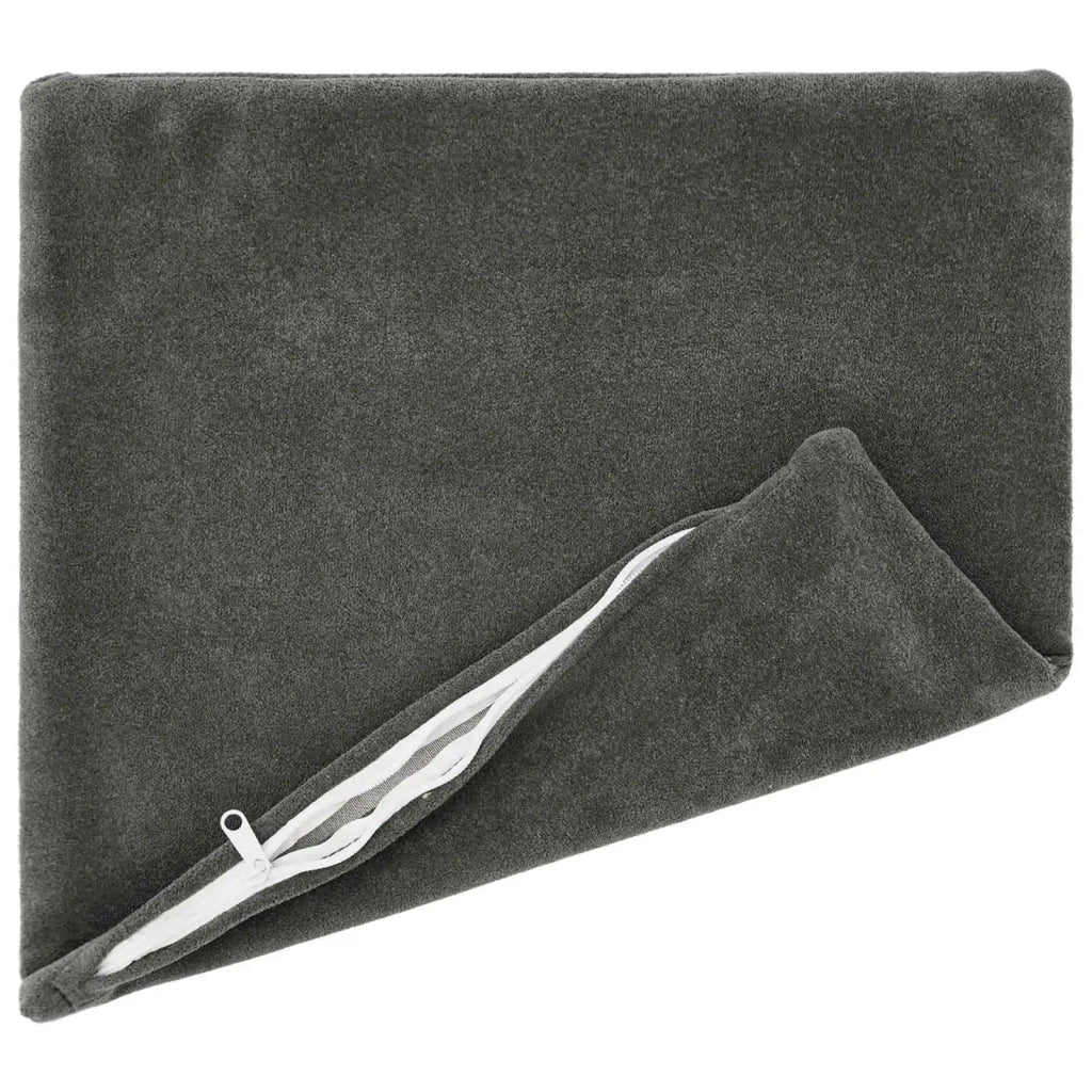 Federa 12 pcs HEERLEN Antracite 40 x 40 cm Fleece in microfibra 908526