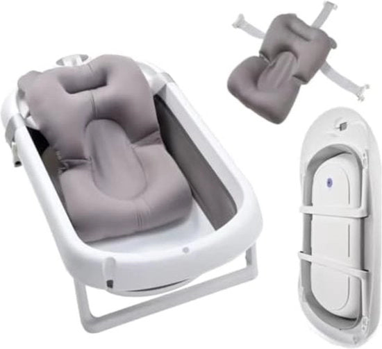 Bagnetto per bambini con sostegno - 82,4 x 47,25 x 10,2 cm - Grigio