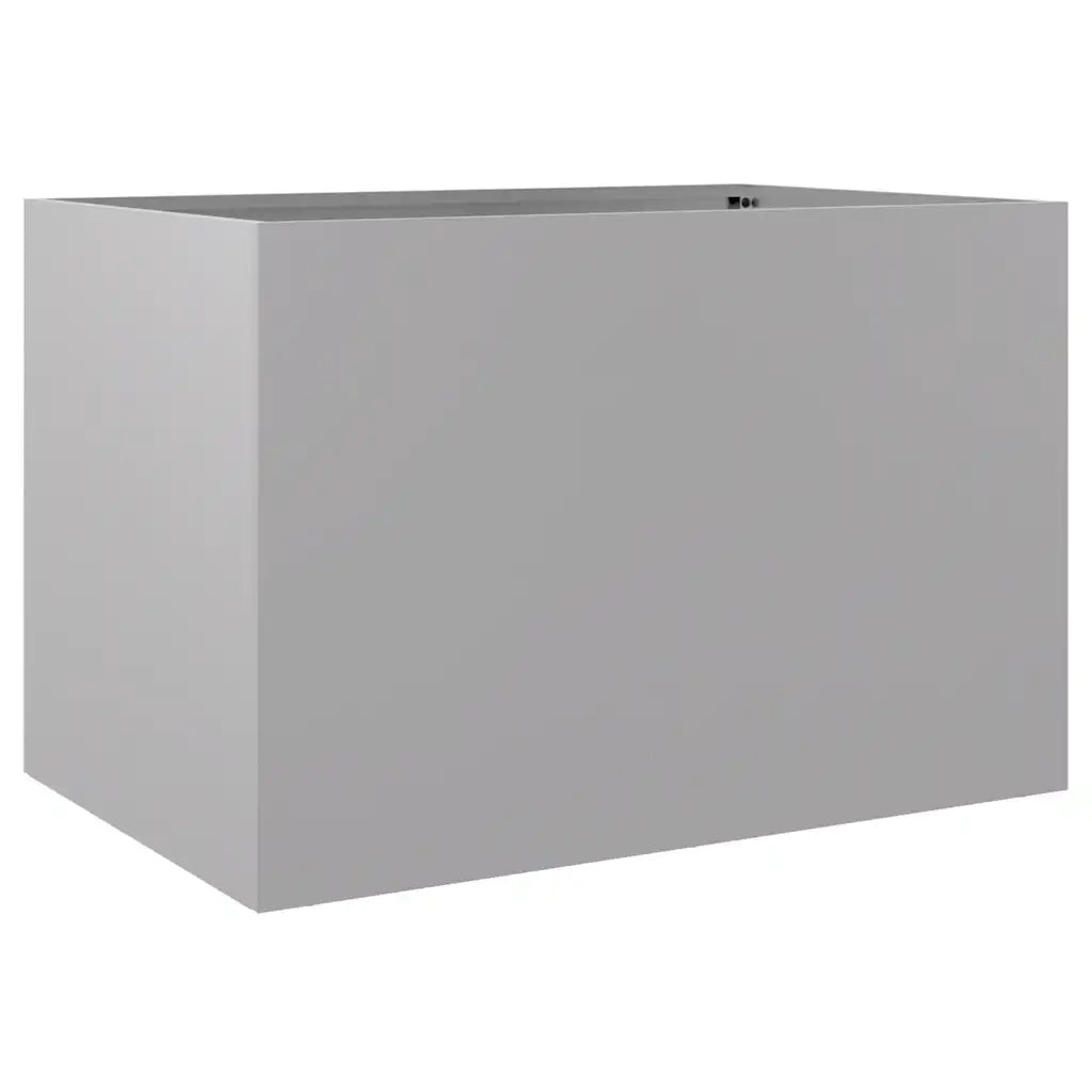 Fioriera Argento 62x40x39 cm in Acciaio Zincatocod mxl 88193