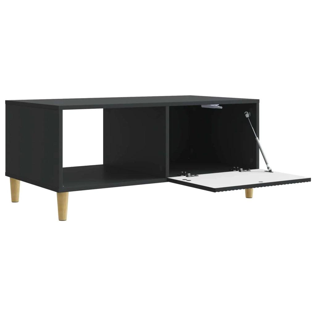 Tavolino da salotto Nero 90 x 50 x 40 cm Legno ingegnerizzato