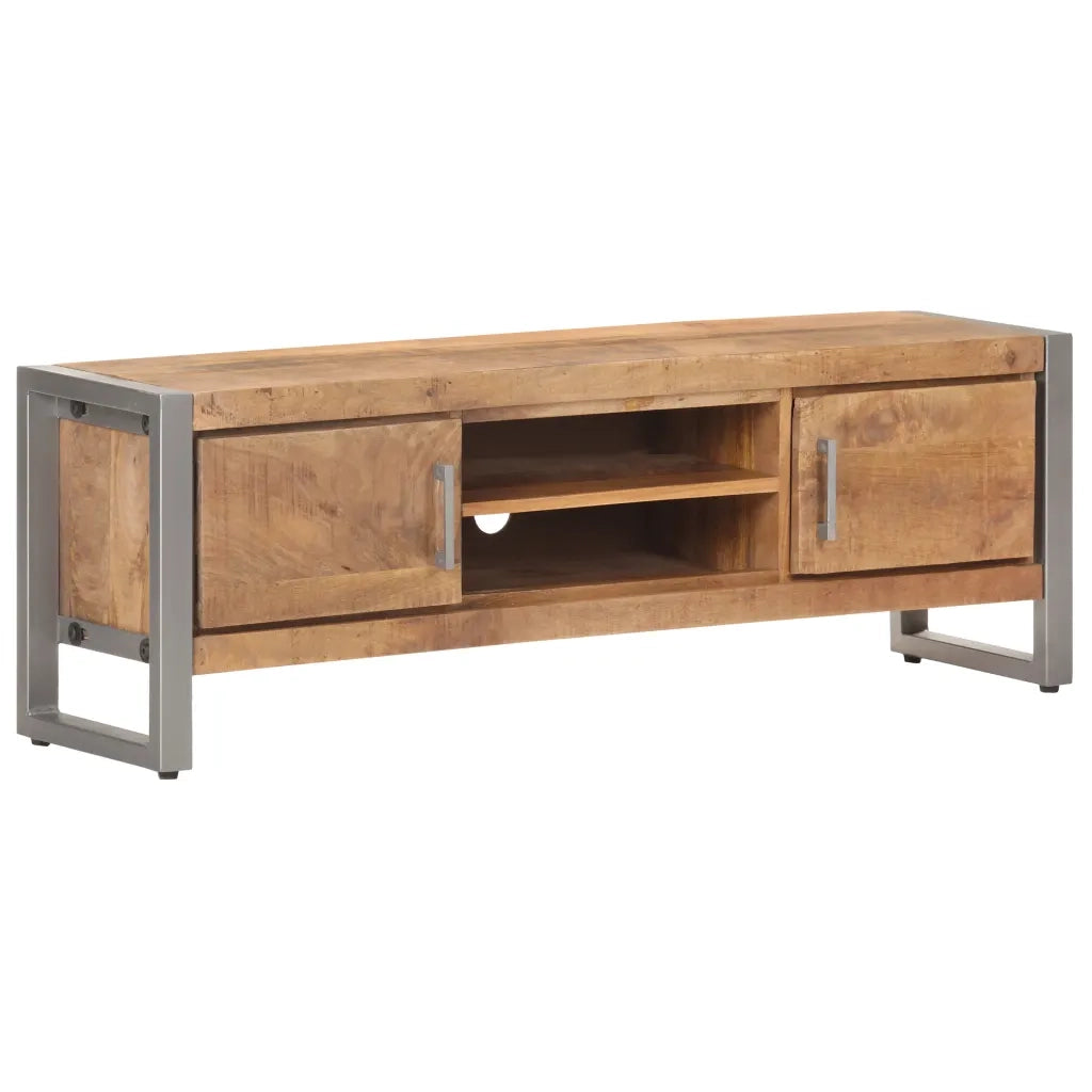 Mobile Porta TV 120x30x40 cm in Legno di Mango Grezzo cod mxl 21519