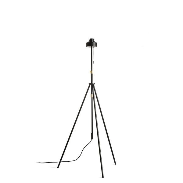 Lampada LUTON piedistallo treppiedi da terra  nero/ottone 230V E27 40W