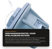 Vitello di rilascio dell'aria 6 denti - Valvola di scarico PVC - Valvola di rilascio di emergenza - Sostituzione - Impronta d'acqua - Duratura - Doppia sigillatura