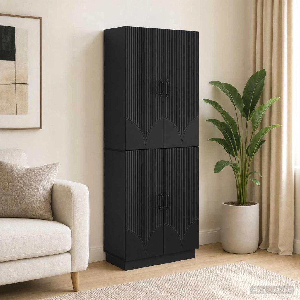 Set di armadi 2 pz Nero Legno ingegnerizzato 3416782