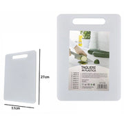 Trade Shop - Tagliere In Plastica Con Manico 27 X 17 Cm Tagliare Verdure Frutta Cucina 67580 -