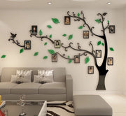 Decorazione a forma di albero per muri con cornici per foto per ambienti eleganti