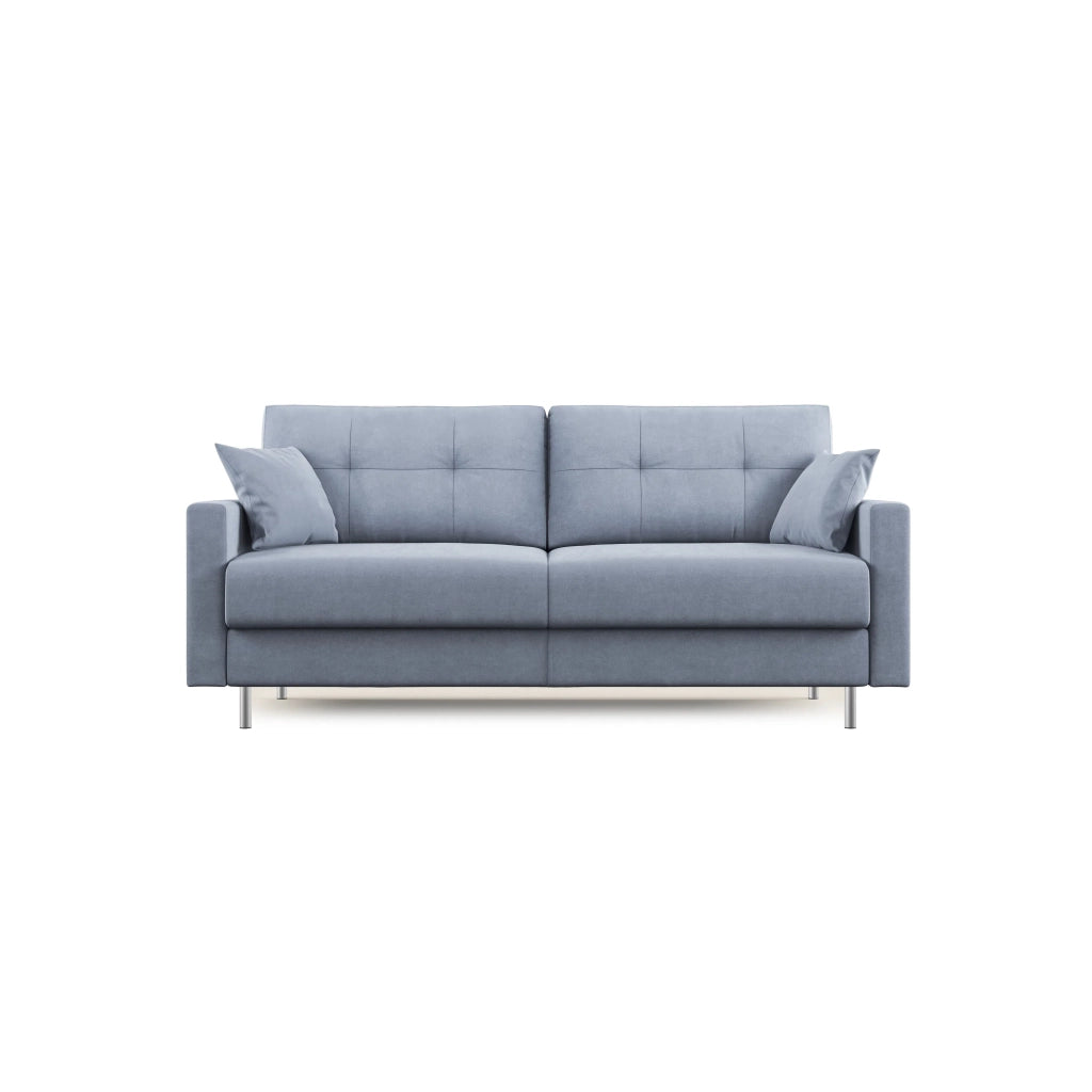 Megan Divano letto matrimoniale in microfibra smacchiabile T11 168 cm (mat. 120x197) carta da zucchero