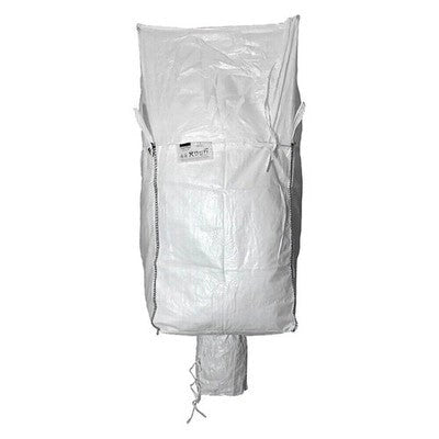 SACCONE IN POLIPROPILENE CON VALVOLA DI SCARICO B CM. 90X90X120H PORTATA KG.1000