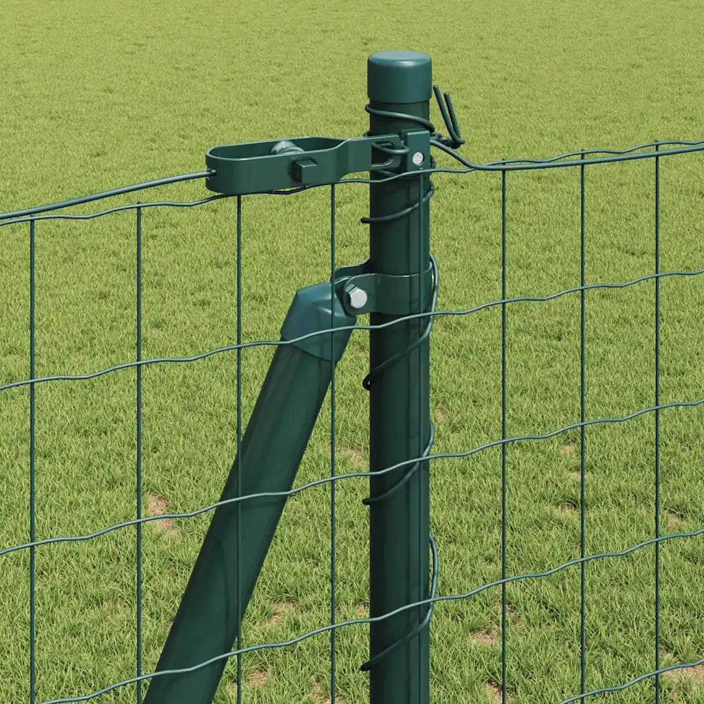 Recinzione da Giardino | Recinzione con Posto Verde 1,2 x 10 m Acciaio e PVC