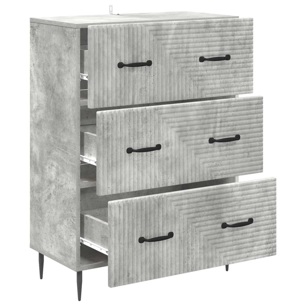 Mobile con Cassetti Grigio Cemento 66 x 34,5 x 89,5 cm