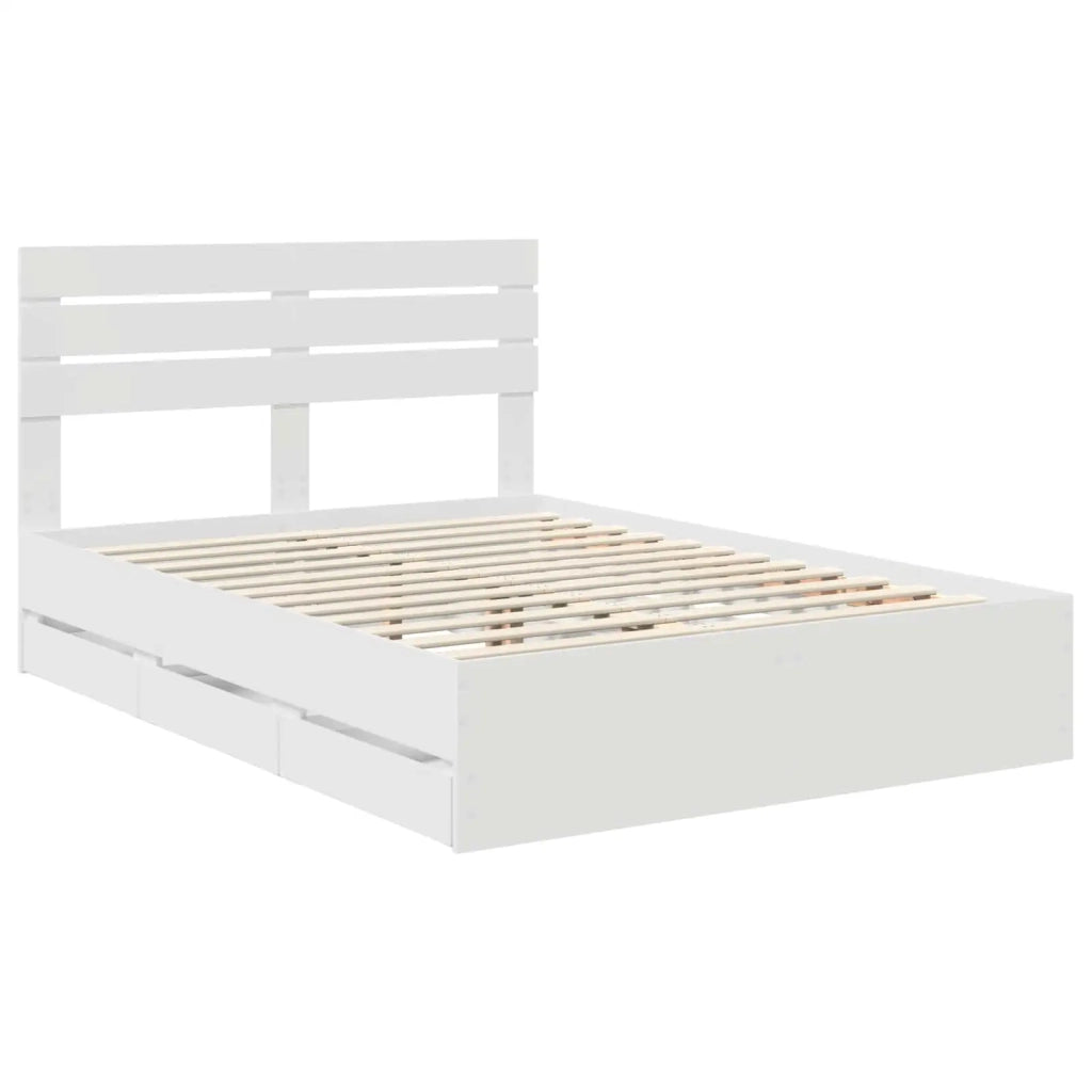 Struttura del letto Bianco 160 x 200 cm Legno Ingegnerizzato 3411489