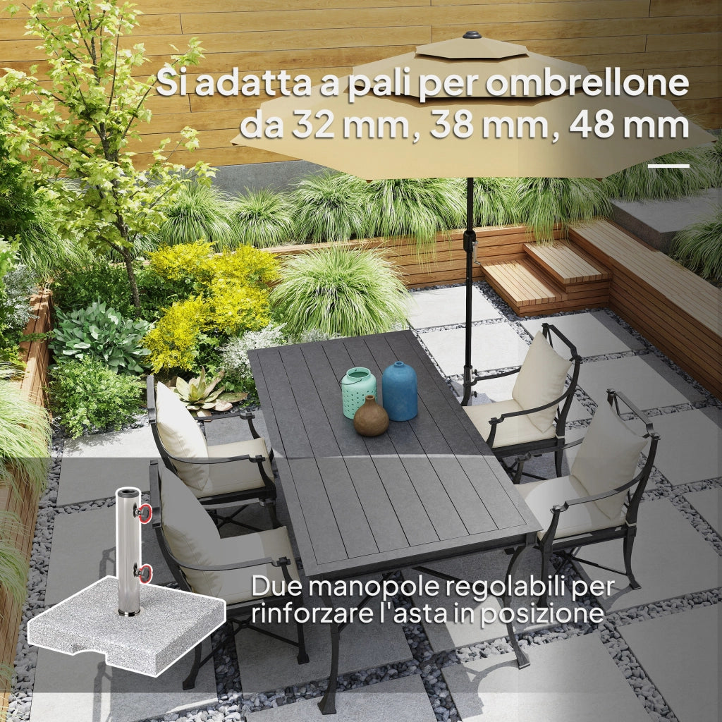 Base per Ombrellone Quadrata ¨C zephmum ¨C Grigio 21 kg