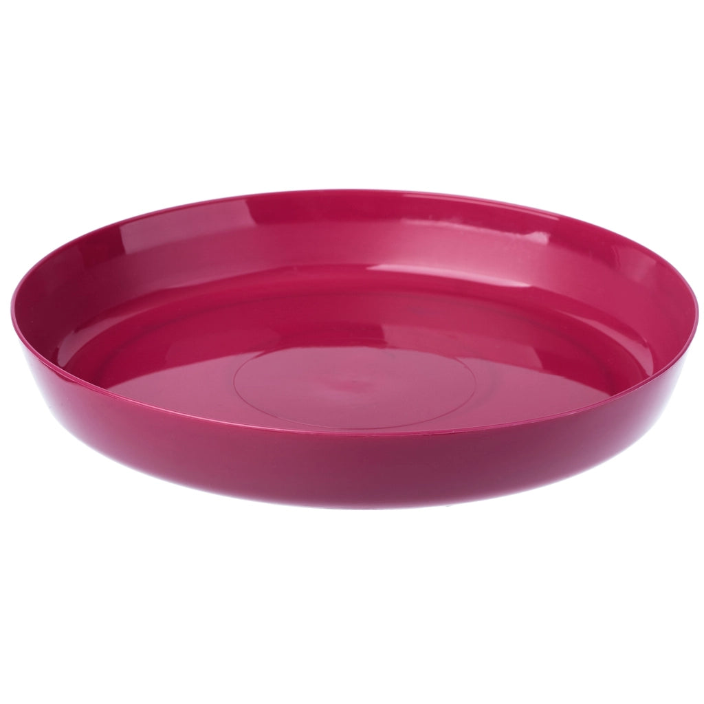 Vaso da fiori KADAX, fioriera, coperchio, 25 cm, supporto per fiori, plastica rosa, 3 pezzi.