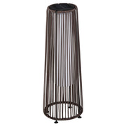Lampada da Esterno in Rattan Solare LED ¨C zephmum ¨C Marrone ?21,5x61 cm