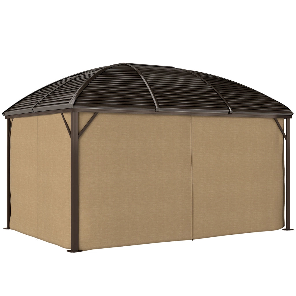 Gazebo da giardino ¨C zephmum ¨C marrone 400x300x280 cm