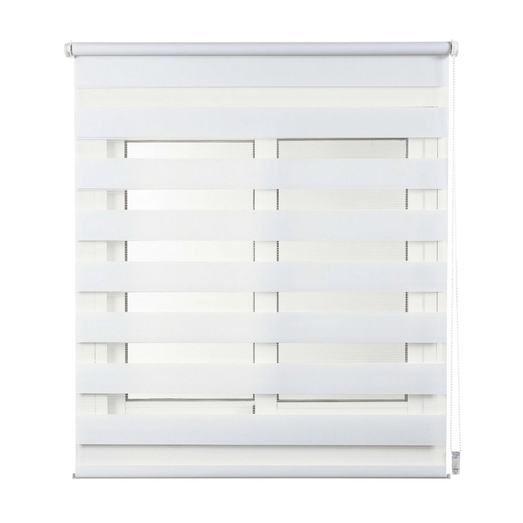 Tenda a Rullo giorno / notte installazione senza foratura EasyFix Bianco 90x180 cm