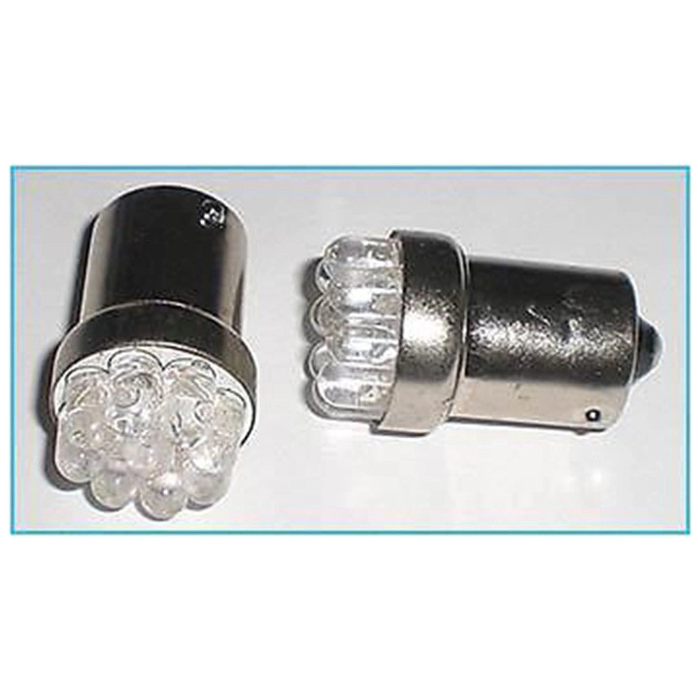 Trade Shop - Lampadina Luci Auto 12v Led Bianca Ba15s P21w Segnalazione Acustica Retromarcia -