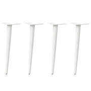 Set di 4 gambe per tavolino da caffè regolabili dal design moderno affusolate 42-43 cm in acciaio bianco 02_0056810