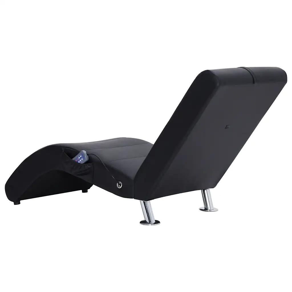Sdraio Massaggiante con Cuscino Nero in Similpelle CFW2815610