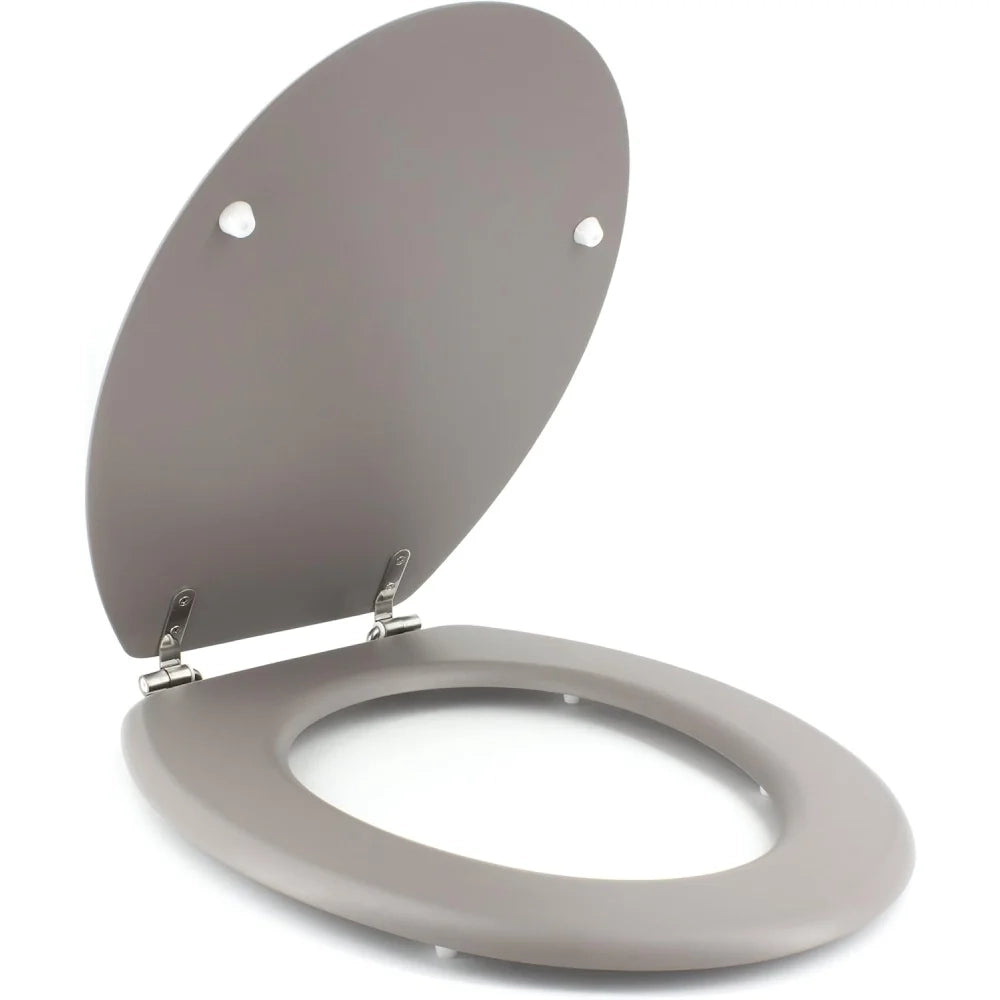 Gelco design dolce sedile wc, legno ingegnerizzato acciaio inoss