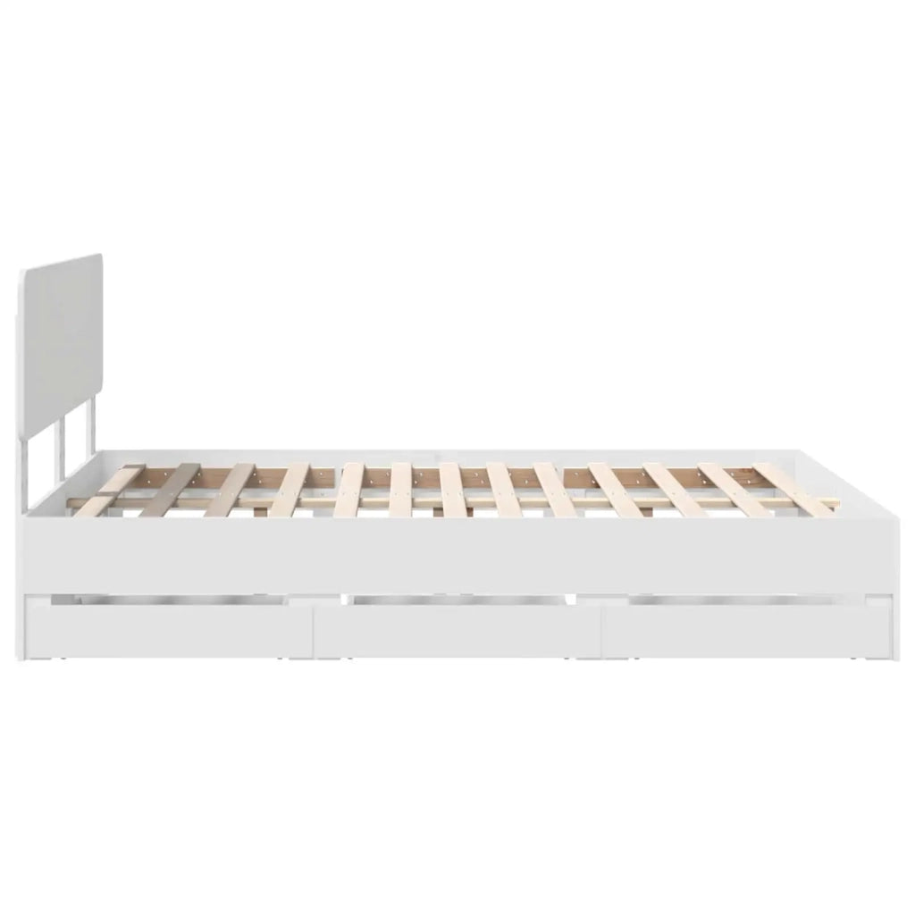 Struttura del letto Bianco 140 x 190 cm Legno ingegnerizzato 3412185
