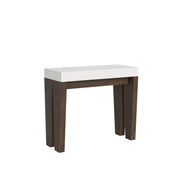 Consolle allungabile 90x40/196 cm Spimbo Mix Small piano Bianco Frassino - Bianco Frassino/Noce