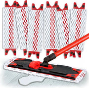 Set di 6 dweilovertrekken 2 in 1, microvezel, lavabile, adatto per pavimenti duri.