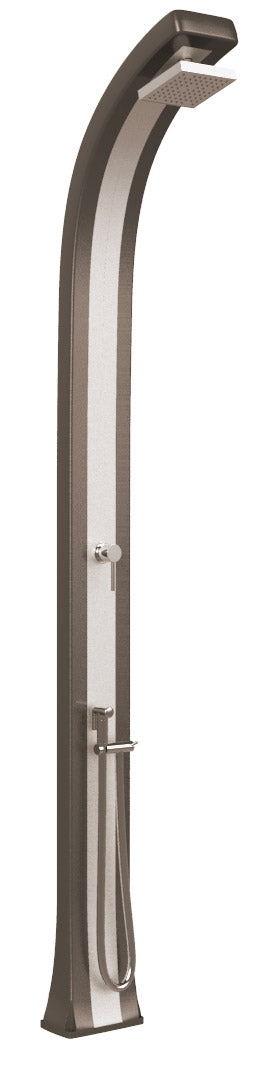 Doccia da Giardino Miscelatore e Doccetta Arkema Spring Plus Fascia Inox Dove Grey