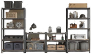 Pannello di archiviazione pesante - pannello di cantina - pannello di archiviazione - capacità 875 kg - 60 cm x 120 cm x 200 cm - rivestimento a vernice per acciaio MDF