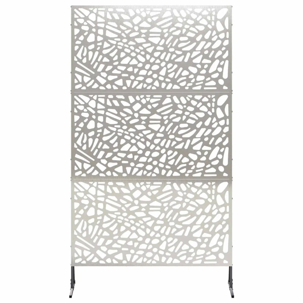Schermo per Privacy 100 x 50 x 180 cm Acciaio Inox Argento 8013409