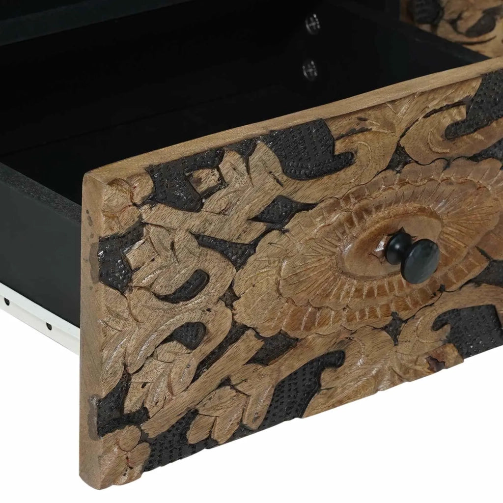 Tavolino da salotto con cassetto Marrone 80 x 54 x 40 cm 4018345